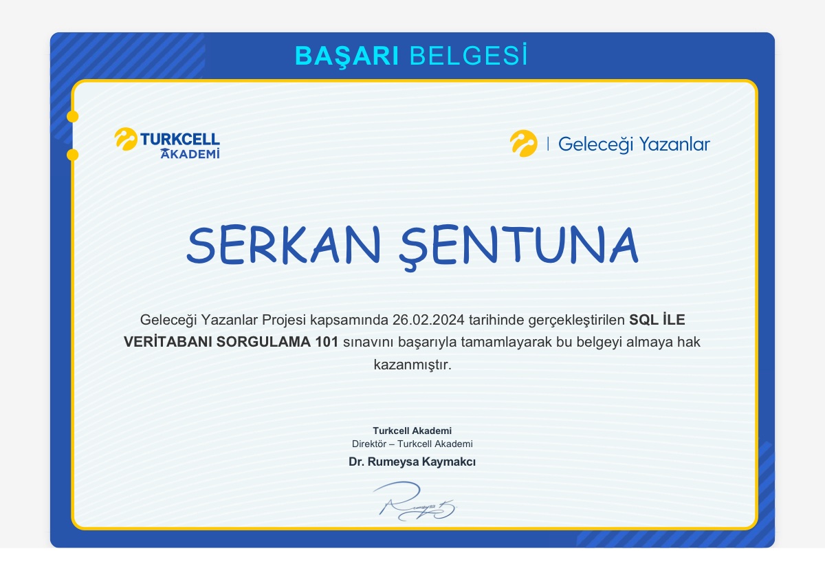 SQL ile Veritabanı Sorgulama 101
